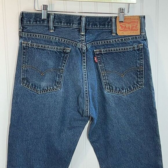 Levis 517 Jeans Mens 33x30 Blue Denim Tapered Straight Baggy Chore Workwear - Picture 8 of 9